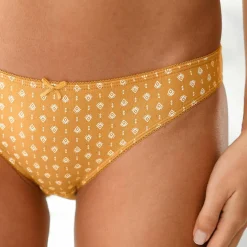 Slip coton imprimé "graphique" - lot de 4
