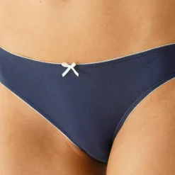 Slip coton stretch imprimé "fleurs' - lot de 4