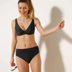 Slip de bain uni sculptant Solaro - ceinture modulable