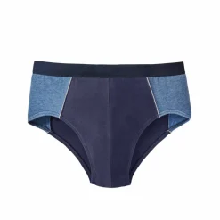 Slip fermé bicolore, taille haute - lot de 4