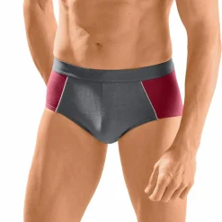 Slip fermé bicolore, taille haute - lot de 4