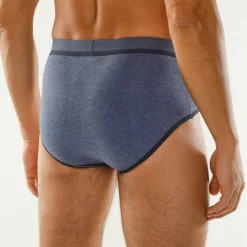 Slip fermé coutures contrastées, taille haute - lot de 4