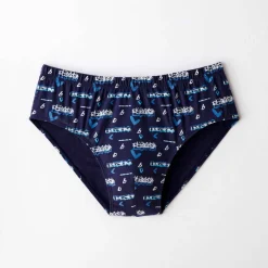 Slip fermé imprimé assorti taille confort - lot de 6