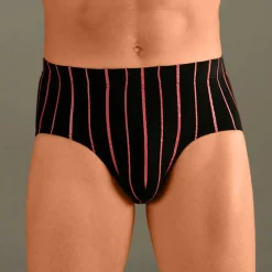 Slip fermés rayés taille haute - lot de 6
