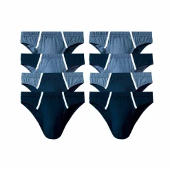 Slip fermé taille basse - lot de 8 assortis