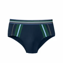 Slip fermé taille haute bandes contrastées - lot de 6