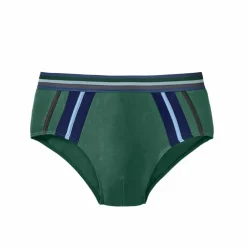 Slip fermé taille haute bandes contrastées - lot de 6