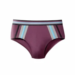 Slip fermé taille haute bandes contrastées - lot de 6