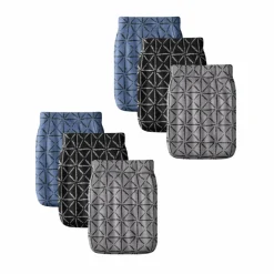 Slip fermé taille haute motifs géométriques - lot de 6