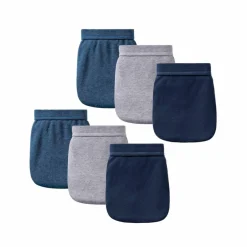 Slip ouvert taille haute uni - lot de 6