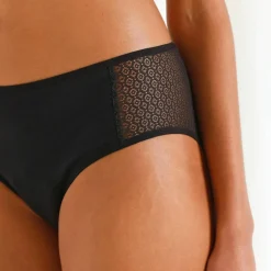 Slip pour fuites urinaires en coton biologique (**) lavable - flux abondant