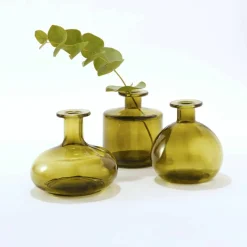 Soliflore en verre - lot de 3