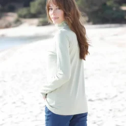 Sous-pull col roulé coton stretch uni