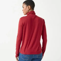 Sous-pull uni col roulé stretch