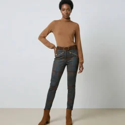 Sous-pull uni col roulé stretch