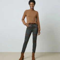 Sous-pull uni col roulé stretch