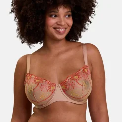 Soutien-gorge corbeille broderie florale et microfibre Georgia - avec armatures