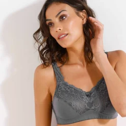 Soutien-gorge coton dentelle sans armatures - lot de 2