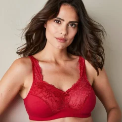 Soutien-gorge coton dentelle sans armatures - lot de 2