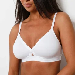 Soutien-gorge coton forme croisée - sans armatures