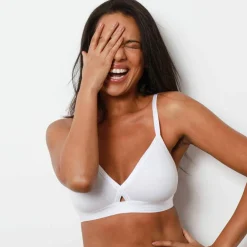 Soutien-gorge coton forme croisée - sans armatures
