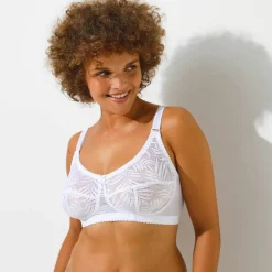 Soutien-gorge dentelle grand maintien, sans armatures