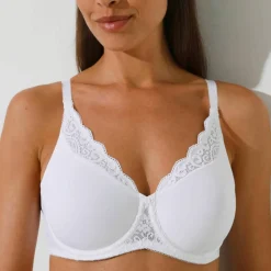 Soutien-gorge emboîtant maille et dentelle "Amourette"- avec armatures