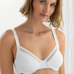 Soutien-gorge forme corbeille en microfibre et tulle plumetis Paia, avec armatures