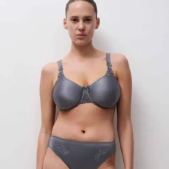Soutien-gorge forme emboîtante maille satinée Hedona- avec armatures