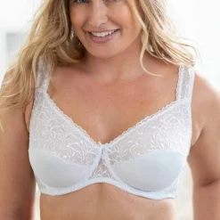 Soutien-gorge forme minimiseur avec armatures en microfibre et tulle brodé - lot de 2