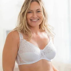 Soutien-gorge forme minimiseur avec armatures en microfibre et tulle brodé - lot de 2