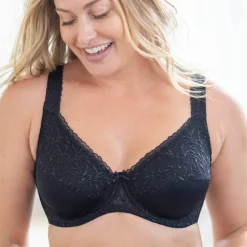 Soutien-gorge forme minimiseur avec armatures en microfibre et tulle brodé - lot de 2