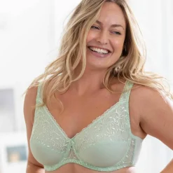 Soutien-gorge forme minimiseur avec armatures en microfibre et tulle brodé - lot de 2