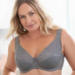 Soutien-gorge forme minimiseur avec armatures en microfibre et tulle brodé - lot de 2