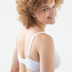 Soutien-gorge forme minimiseur en dentelle bicolore avec armatures