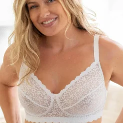 Soutien-gorge forme minimiseur sans armatures tout en dentelle - lot de 2