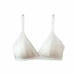 Soutien-gorge forme triangle en dentelle et tulle stretch Guspini - sans armatures
