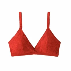 Soutien-gorge forme triangle en dentelle et tulle stretch Guspini - sans armatures