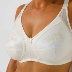 Soutien-gorge grand maintien maille brodée - sans armatures