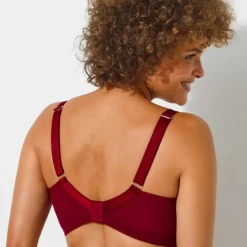 Soutien-gorge grand maintien maille brodée - sans armatures