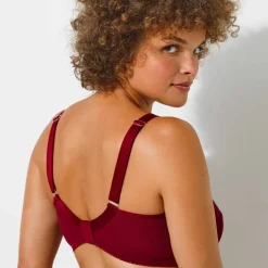 Soutien-gorge grand maintien maille brodée - sans armatures