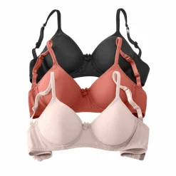 Soutien-gorge invisible forme emboîtante avec armatures - lot de 3