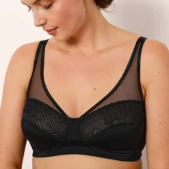Soutien-gorge minimiseur microfibre et dentelle sans armatures - lot de 2