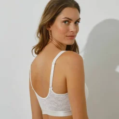 Soutien-gorge post-opératoire ouvert devant en dentelle - sans armatures