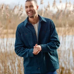 Surchemise boutonnée velours côtelé