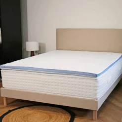 Surmatelas sensation fraîcheur mémoire de forme