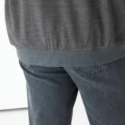 Sweat col bomber entièrement zippé uni