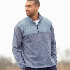 Sweat col camionneur zippé maille doublée molleton