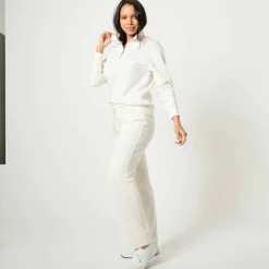 Sweat col montant zippé en molleton gratté
