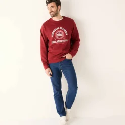 Sweat col rond facile à enfiler zippé côtés